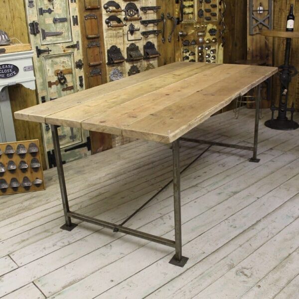 Alternative view of Table End Frame SCHOOL 25mm Square Box Steel 710mm x 620mm Wide