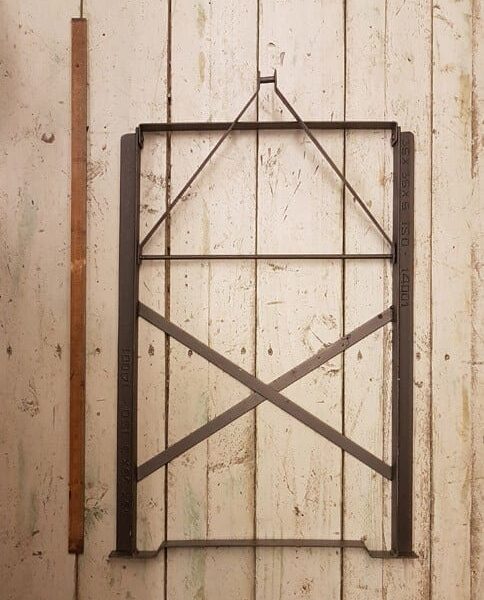 Alternative view of Bench End Frame Folding TRESTLE Steel 400mm