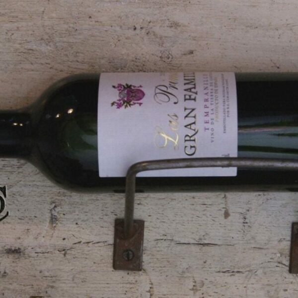Alternative view of Wine Bottle Holder Bracket Antique Iron 110mm