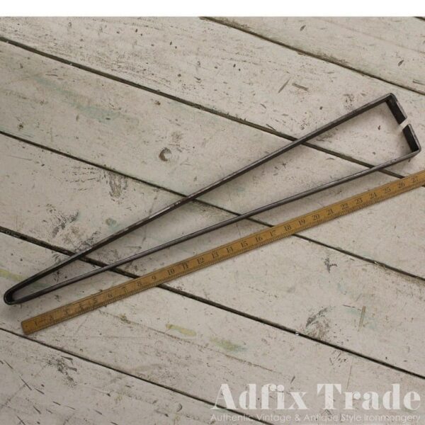 Hairpin Leg CHINESE Style Flat Bar Antique Iron 710mm
