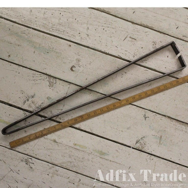 Hairpin Leg CHINESE Style Flat Bar Antique Iron 710mm