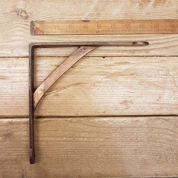 Shelf Bracket GALLOWS Penny End Cast Antique Copper 200mm x 200mm