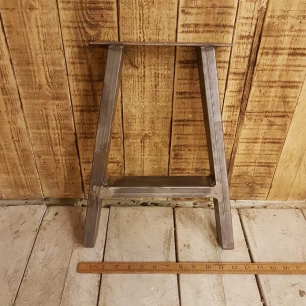 Bench End Frame A Frame 50x25 Box Section 400mm High - Top 100x180, Legs 150<215 Antique Iron