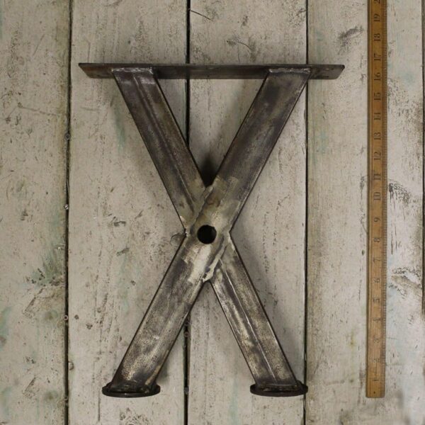 Bench End Frame CROSS Section Steel 50mm Box 400mm High x 350mm
