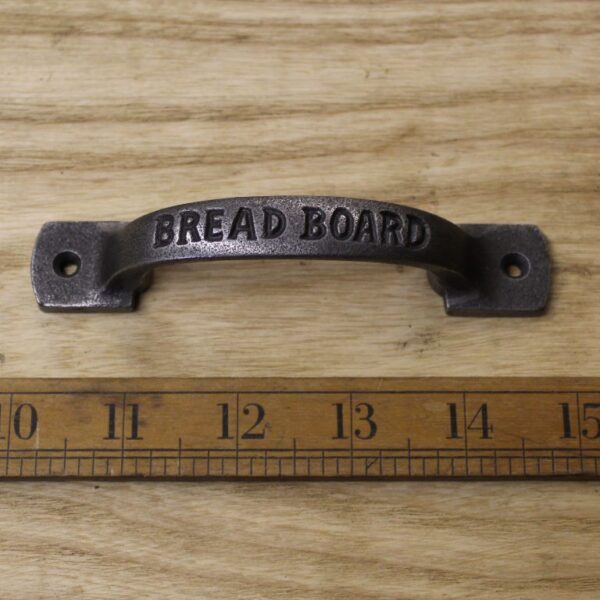 Square D Handle BREAD BOARD Cast Antique Iron 120mm
