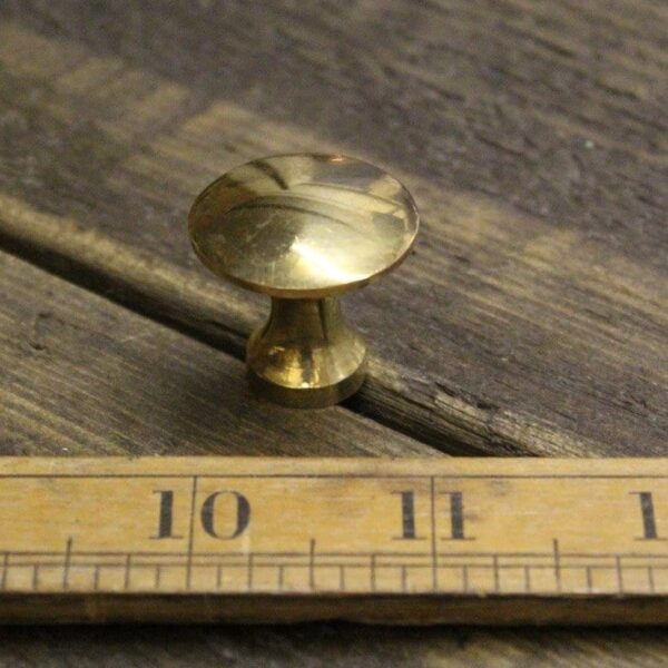 Knob Shutter Bureau with Wood Screw Solid Brass Antique 25mm