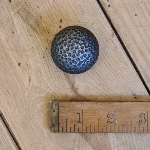 Alternative view of Knob MUSHROOM Dimple Cast Antique Iron 39mm Dia (alt 01.086B.AI.39)