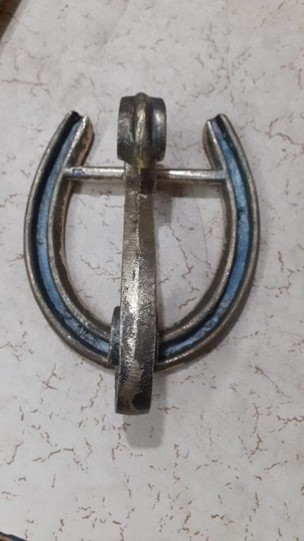 Door Knocker HORSESHOE Antique Iron Finish JOY 127mm x 102mm