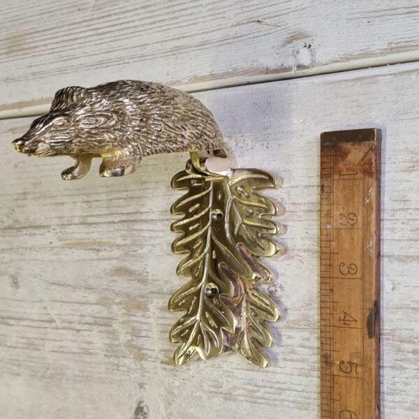 Door Knocker HEDGEHOG Solid Brass 125mm