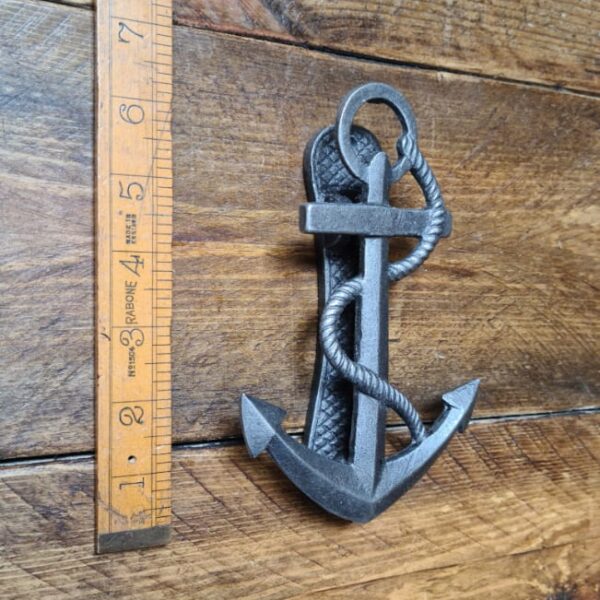 Door Knocker ANCHOR Cast Antique Iron 155mm