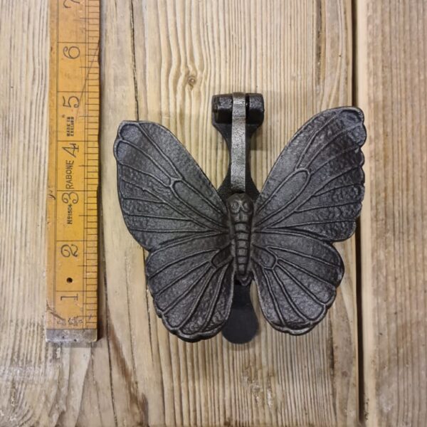 Door Knocker BUTTERFLY Cast Antique Iron 125mm