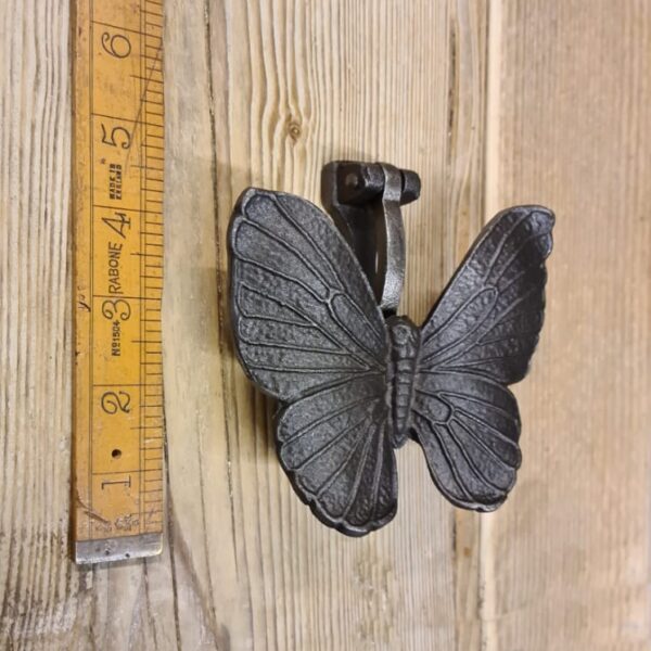 Alternative view of Door Knocker BUTTERFLY Cast Antique Iron 125mm