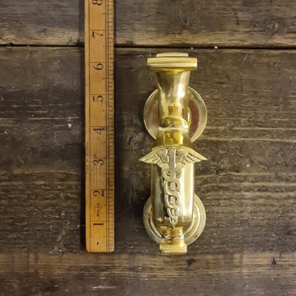 Alternative view of Door Knocker DOCTORS with Emblem Solid Brass 150mm
