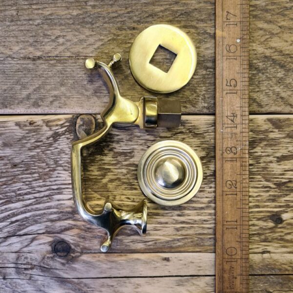 Alternative view of Door Knocker DOCTORS without Emblem Solid Brass 150mm