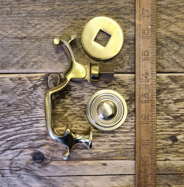 Door Knocker DOCTORS without Emblem Solid Brass 150mm - Image 2