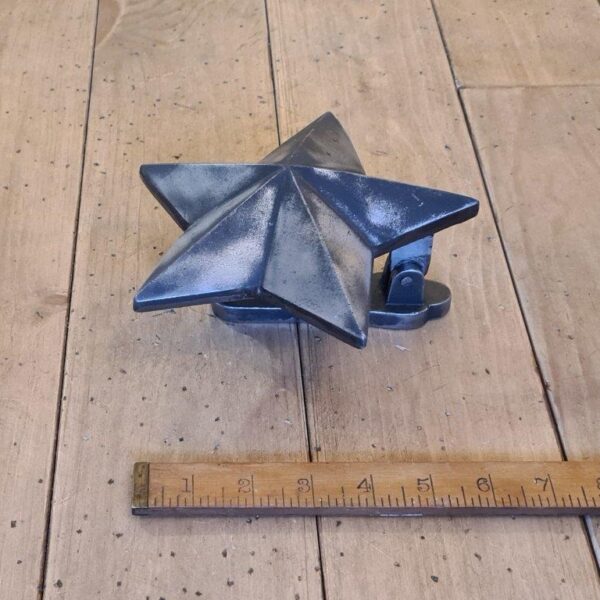 Alternative view of Door Knocker STAR SHAPE Cast Antique Iron 160mm