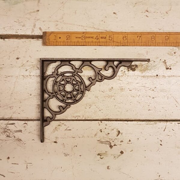 Shelf Bracket COBWEB Design Cast Antique Iron 152mm x 203mm