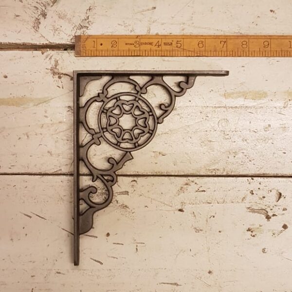 Alternative view of Shelf Bracket COBWEB Design Cast Antique Iron 177mm x 228mm