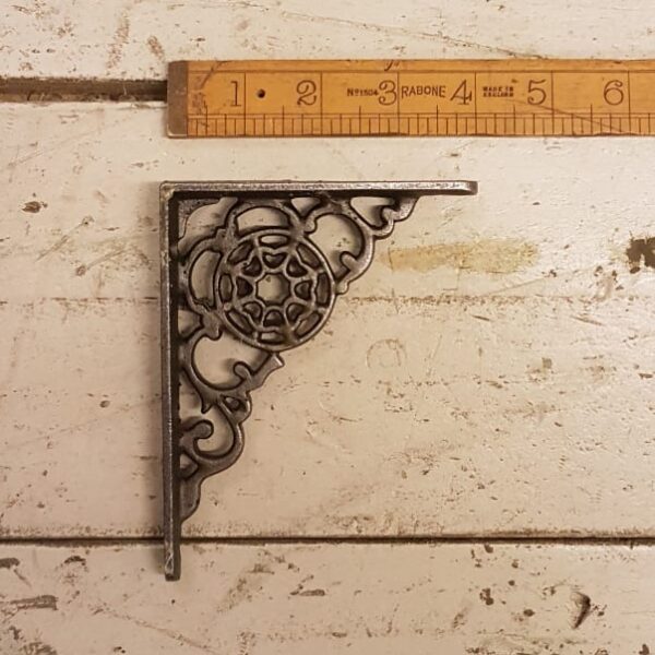 Alternative view of Shelf Bracket COBWEB Design Cast Antique Iron 100mm x 140mm