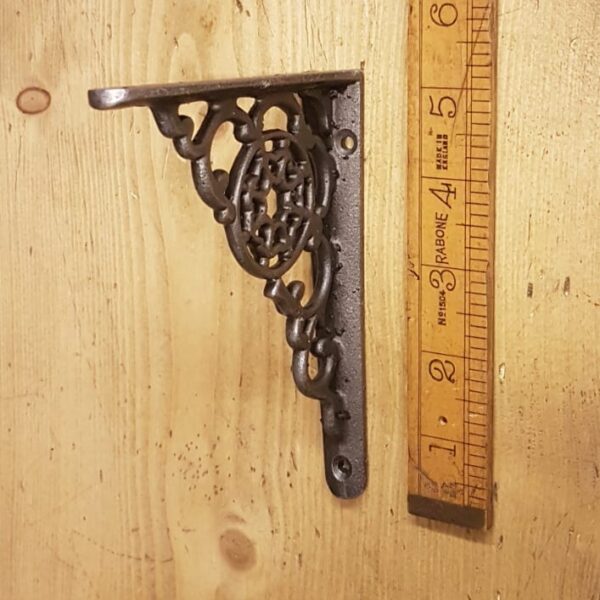 Shelf Bracket COBWEB Design Cast Antique Iron 100mm x 140mm