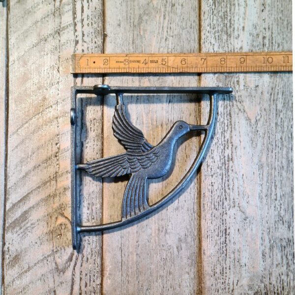 Shelf Wall Bracket DOVE Antique Cast Iron 200mm x 200mm also see D178