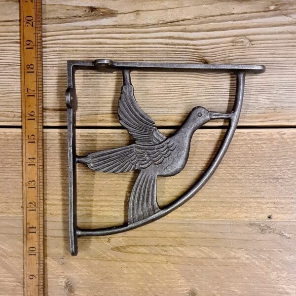 Shelf Wall Bracket DOVE Antique Cast Iron 200mm x 200mm also see D162