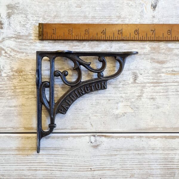 Shelf Bracket PADDINGTON Heritage Cast Antique Iron 150mm X 150mm