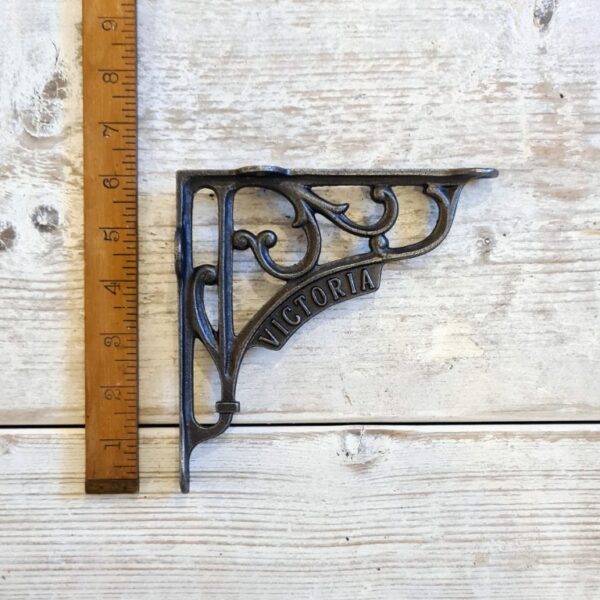 Shelf Bracket VICTORIA Heritage Cast Antique Iron 150mm  X 150mm