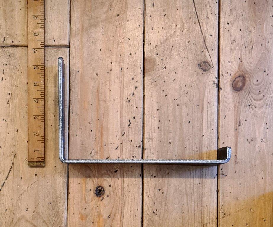 Shelf Bracket Utility Lipped MARSH Antique Iron 155 x 235mm Alt D256 - Image 2