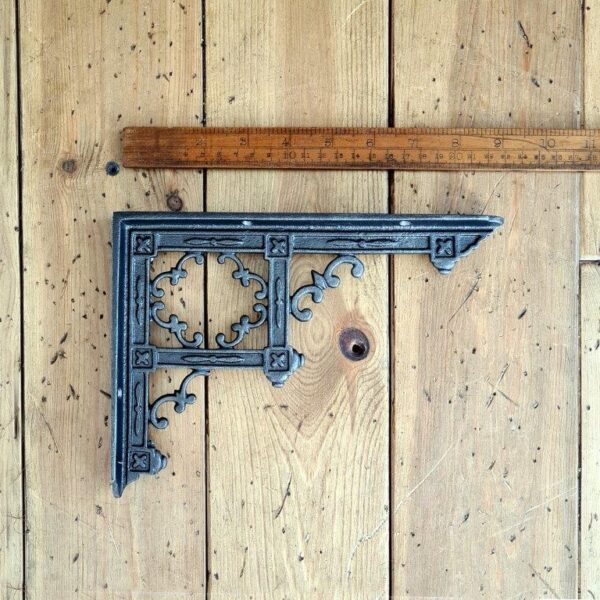 Shelf Bracket TEMPLE Design Cast Antique Iron 170mm x 235mm