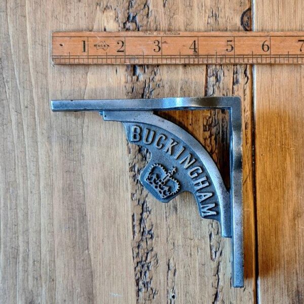 Shelf Bracket GALLOWS Rad Lugs BUCKINGHAM Antique Iron 125mm x 125mm
