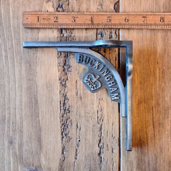 Shelf Bracket GALLOWS Rad Lugs BUCKINGHAM Antique Iron 150mm x 150mm