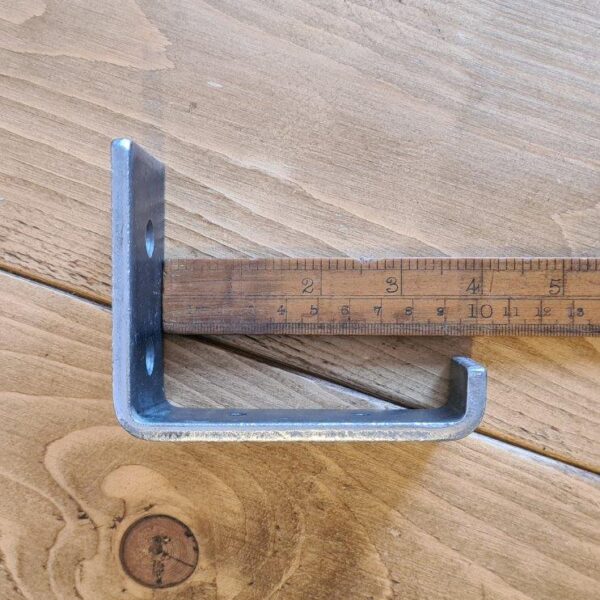 Alternative view of Shelf Bracket Utility Lipped MARSH Antique Iron 85 x 102mm (92mm int)
