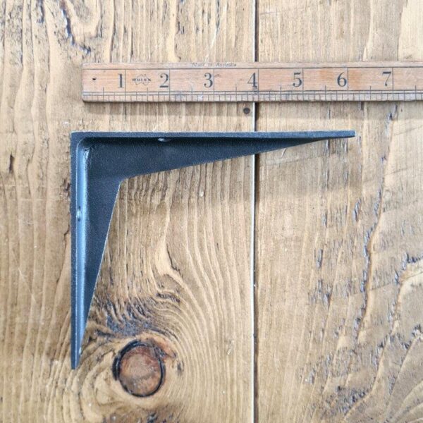 Alternative view of Shelf Bracket PLAIN VOLE Design Cast Antique Iron 125mm x 150mm