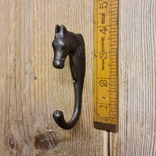 Coat Hook Single HORSE style Antique Iron size - 100mm