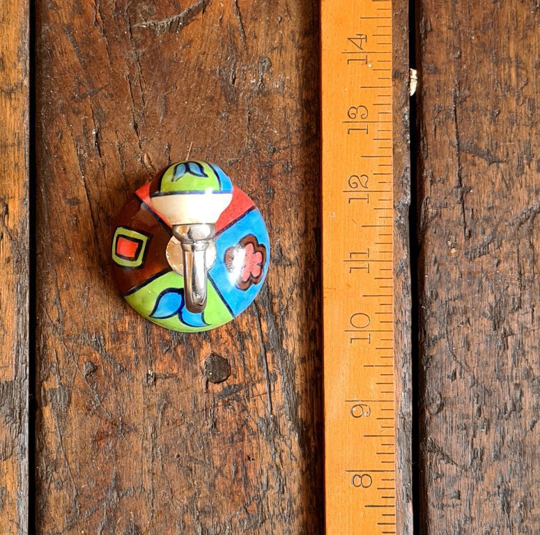 Ceramic Shower Hook Round Red / Blue / Green - Image 2