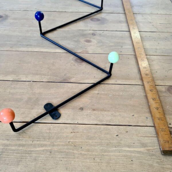 Alternative view of Coat Hook Rail ATOMIC Vintage Satin BLACK Colours