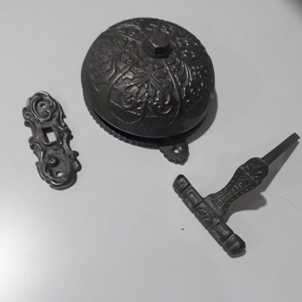 Alternative view of Door Bell Victorian Single Stroke PRESS System Cast Iron