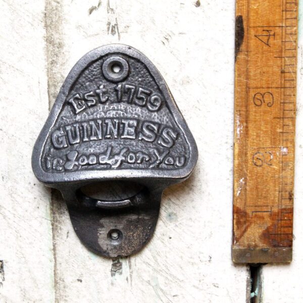 Bottle Opener Wall Mounted GUINNESS Cast Iron