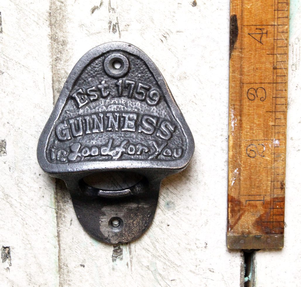 Bottle Opener Wall Mounted GUINNESS Cast Iron