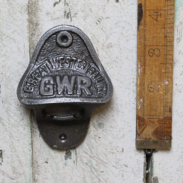 Bottle Opener Wall Mounted GWR Cast Antique Iron