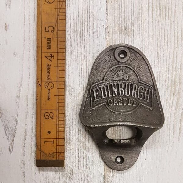 Bottle Opener Wall Mounted EDINBURGH CASTLE Cast Antique Iron