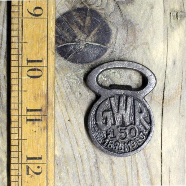 Bottle Opener Handheld Penny Style GWR 1833 Cast Antique Iron 50mm