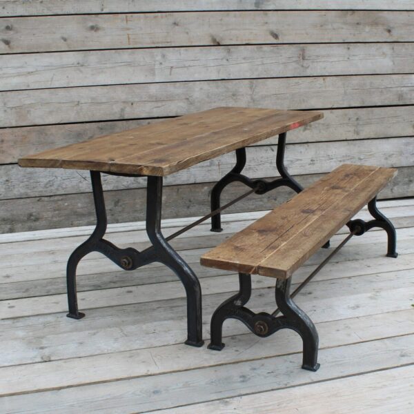 Alternative view of Table End Frame COVENT GARDEN Cast Antique Iron 710mm