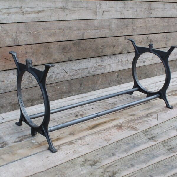 Dining Table End Frame BAMFORD 2 Rods HEAVY DOUBLE SIDED Cast 680mm x 680mm