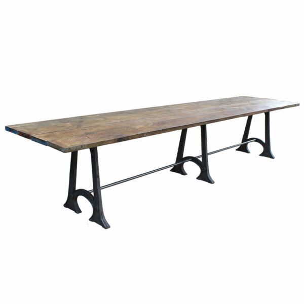 Alternative view of Dining Table End Frame AXDANE 2 Hole Cast Iron 710mm X 620mm