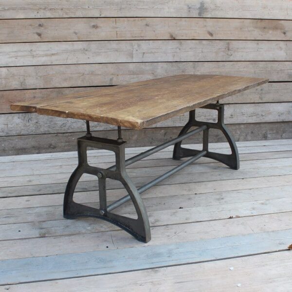 Alternative view of Dining Table End Frame ELVINGTON Adjustable 720mm x 680mm W