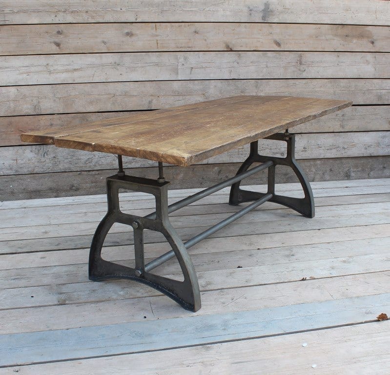 Dining Table End Frame ELVINGTON Adjustable 720mm x 680mm W - Image 2