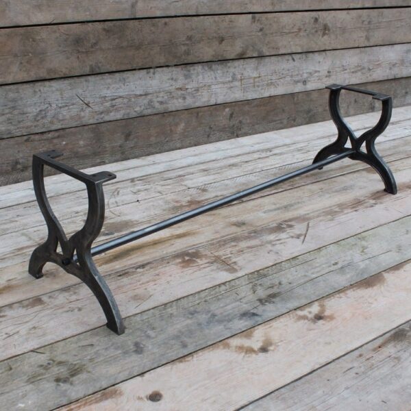 Coffee Table End Frame HARDWICK 1 Rod Cast Iron 420mm x 460mm