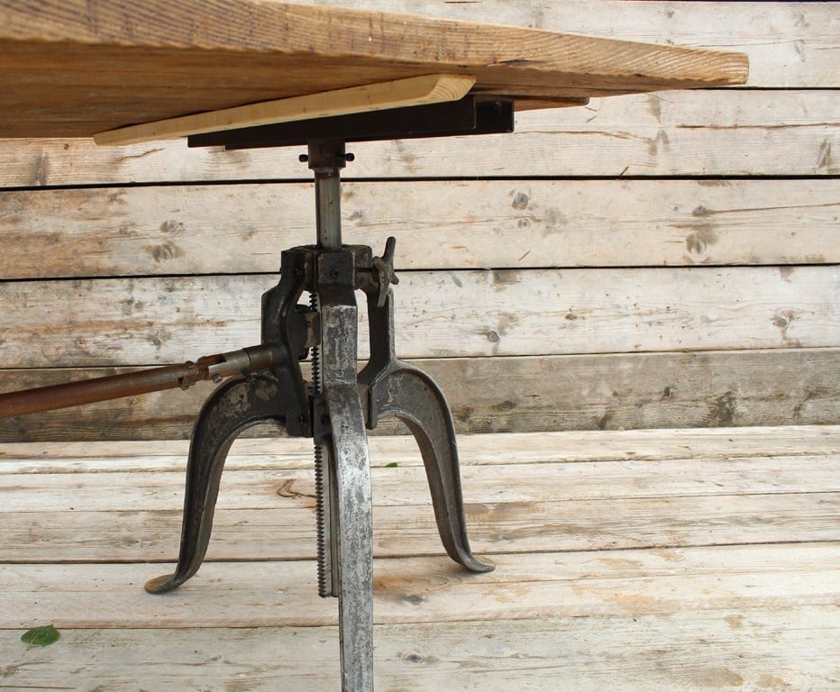 Table Double Pedestal c/w Connecting Rod Adjustable Crank Wheel JAMESON 720mm